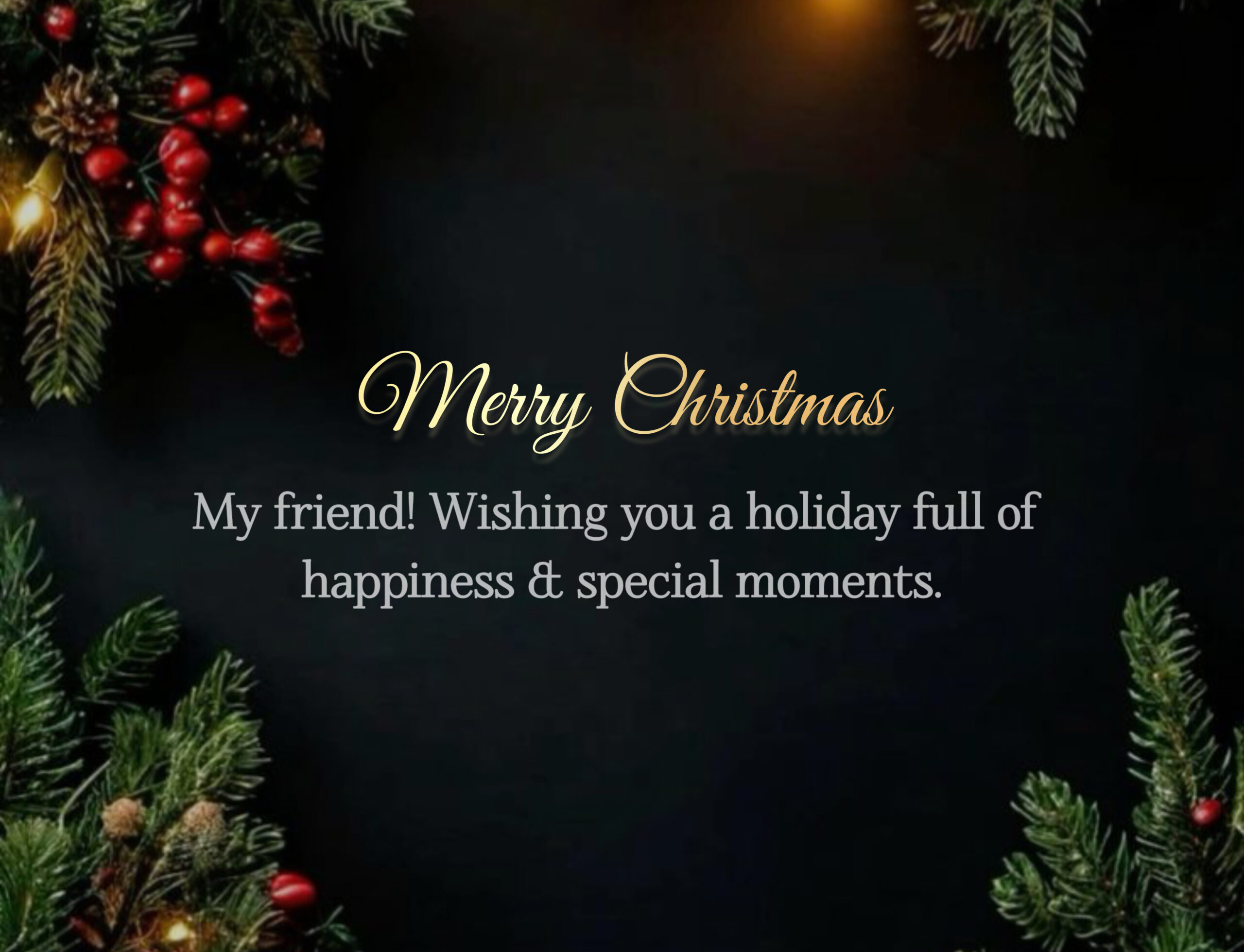 1 – Merry Christmas wishes for friends