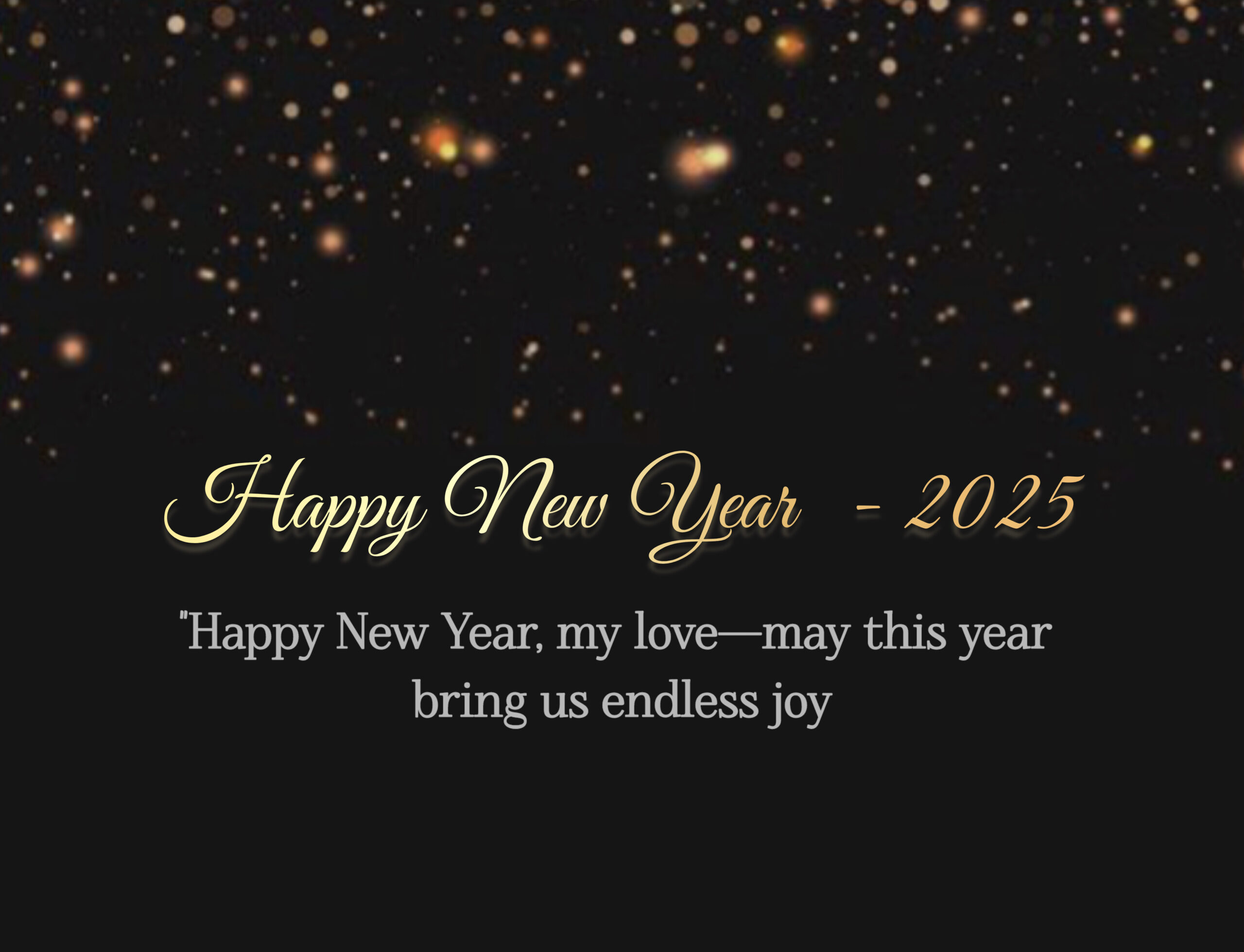 Happy New Year Wishes for love