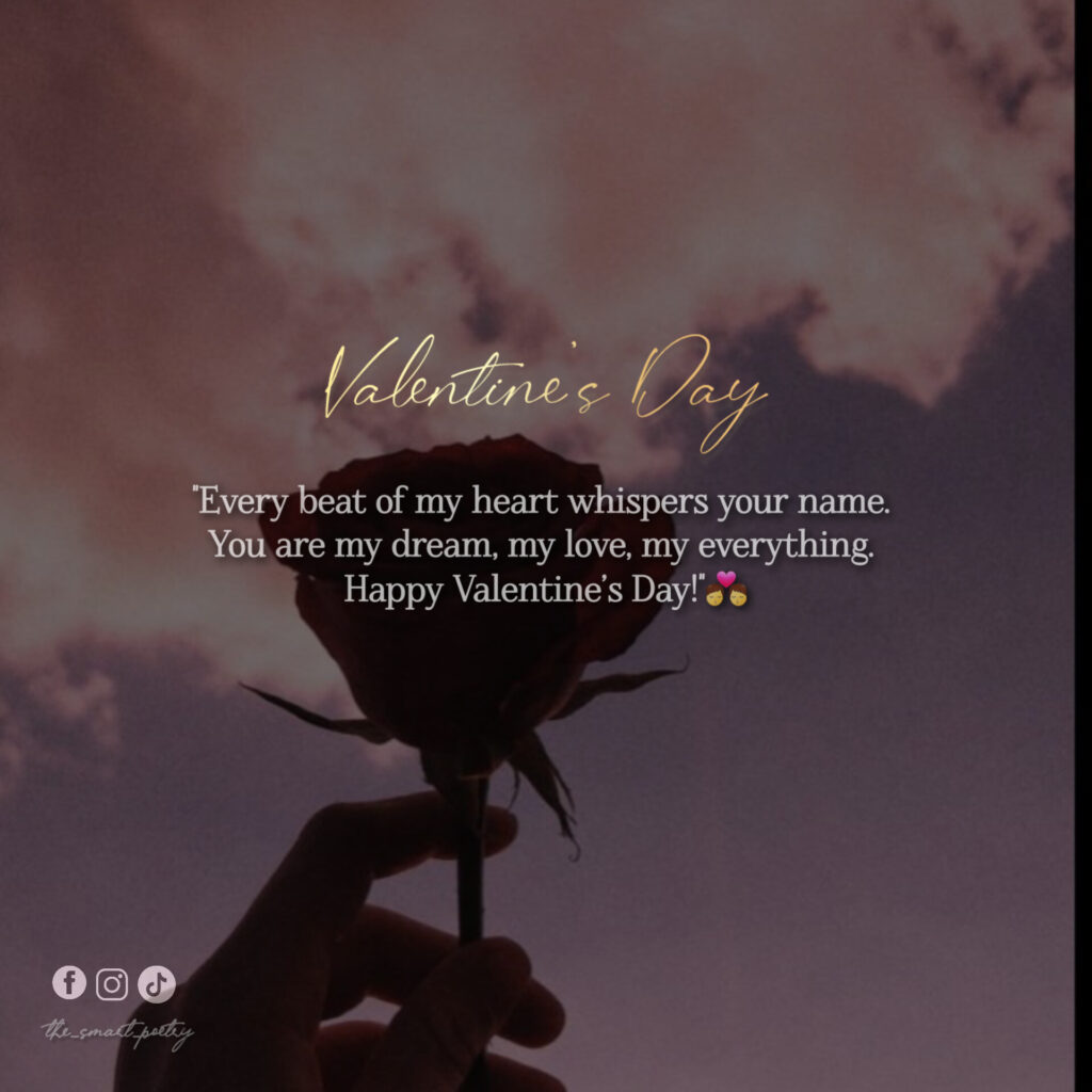 valentin day deep short romantic poetry