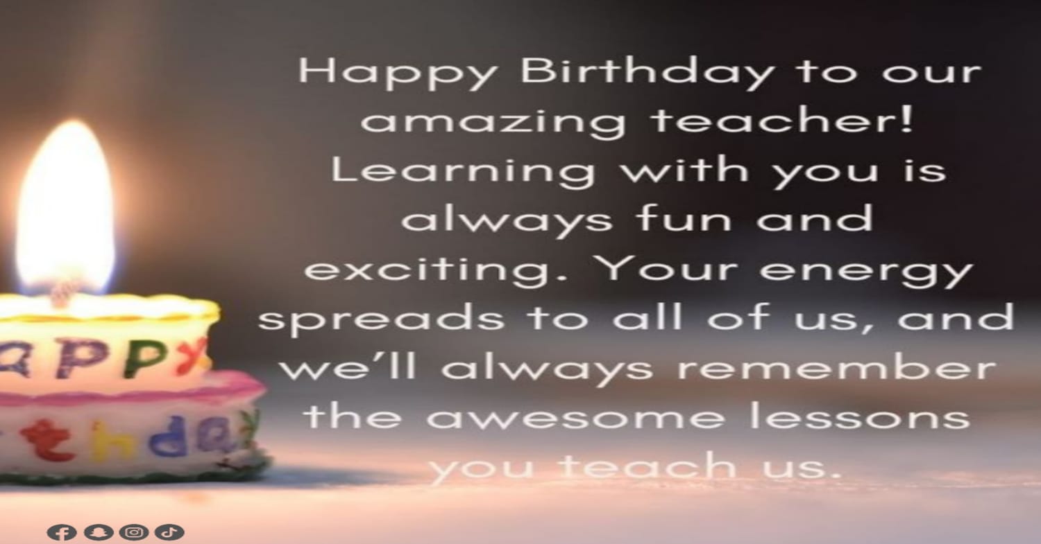 Birthday Wishes for My Teacher – Messages, Quotes & Images