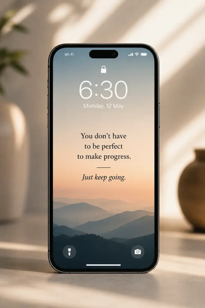 short motivational quotes phone lock screen