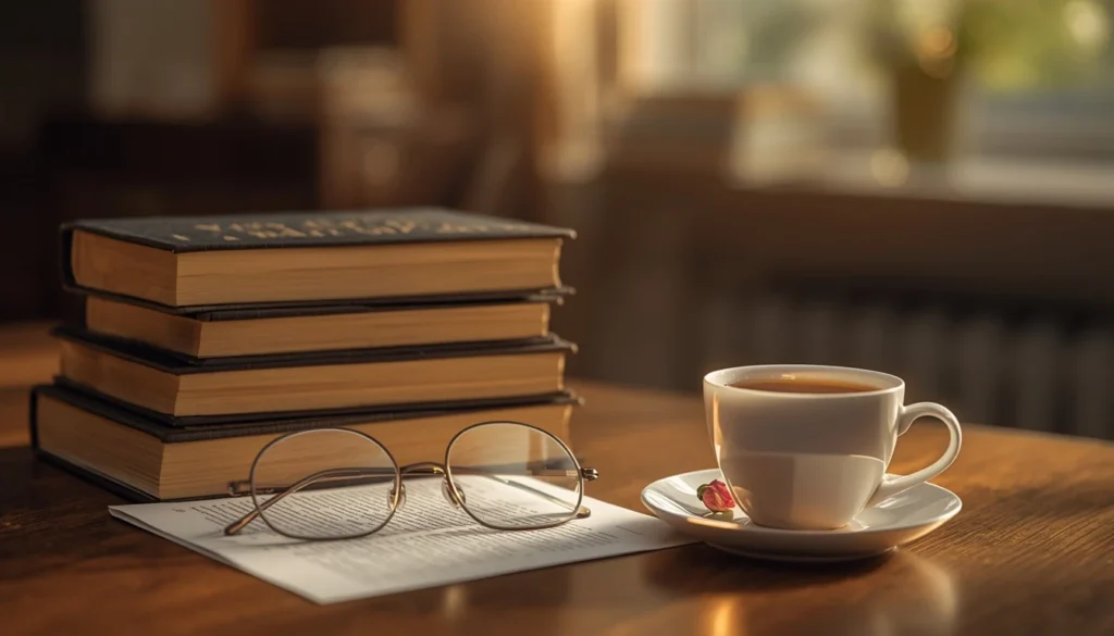 Stack of books and study table representing motivation quotes for students