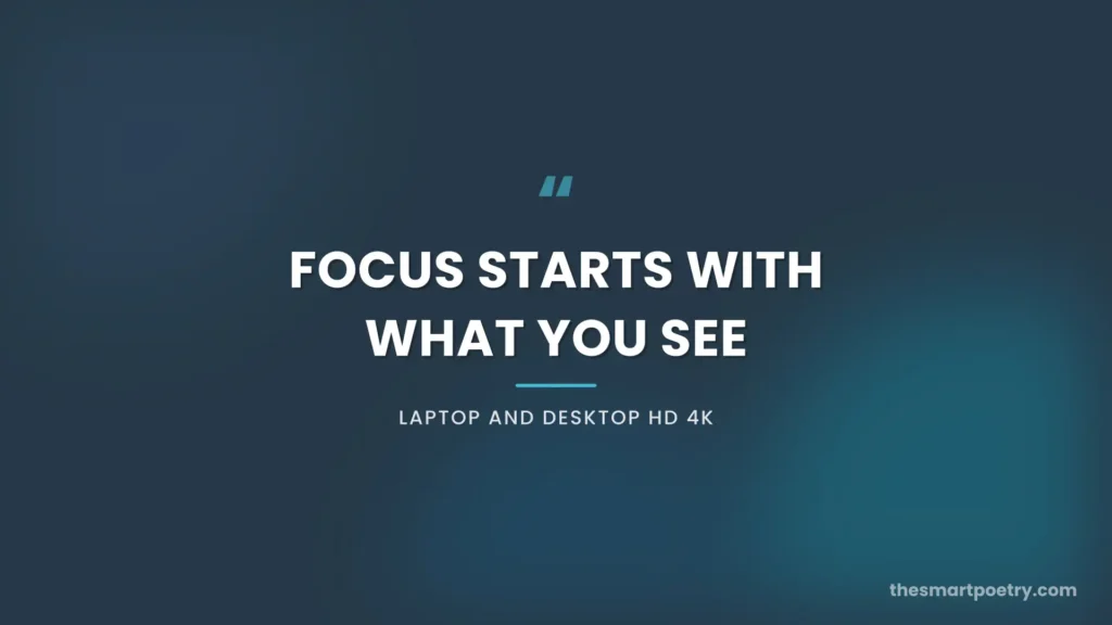 Motivational quotes laptop wallpaper HD 4K in a dark navy and blue gradient