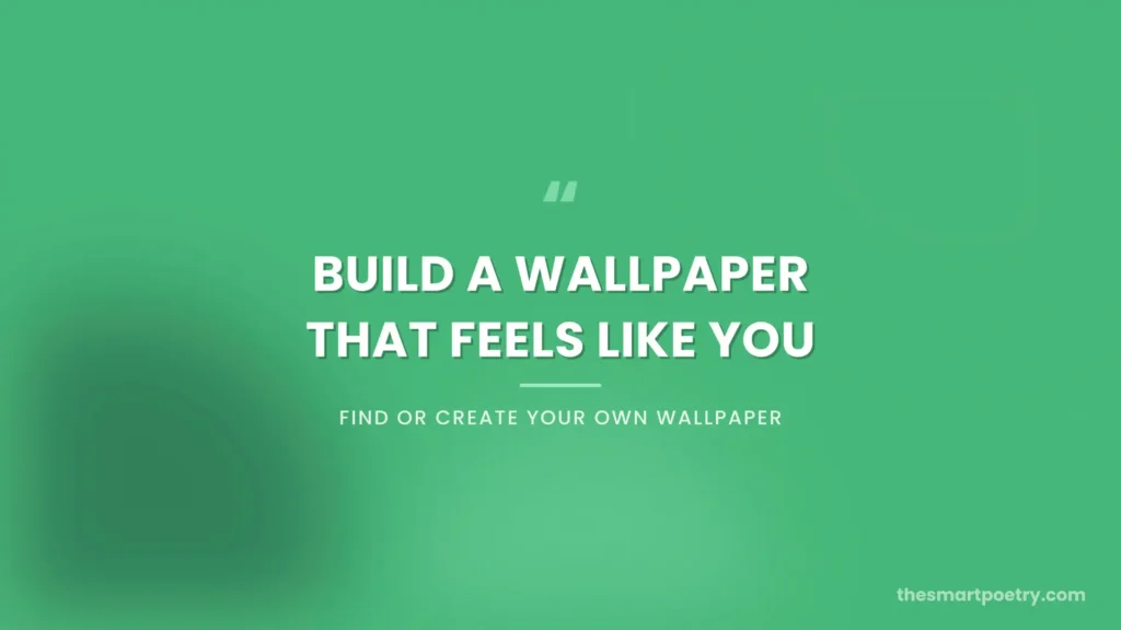 Custom motivation quotes wallpaper design in green gradient