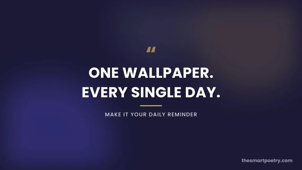 Motivation quotes wallpaper in midnight blue gradient, closing quote