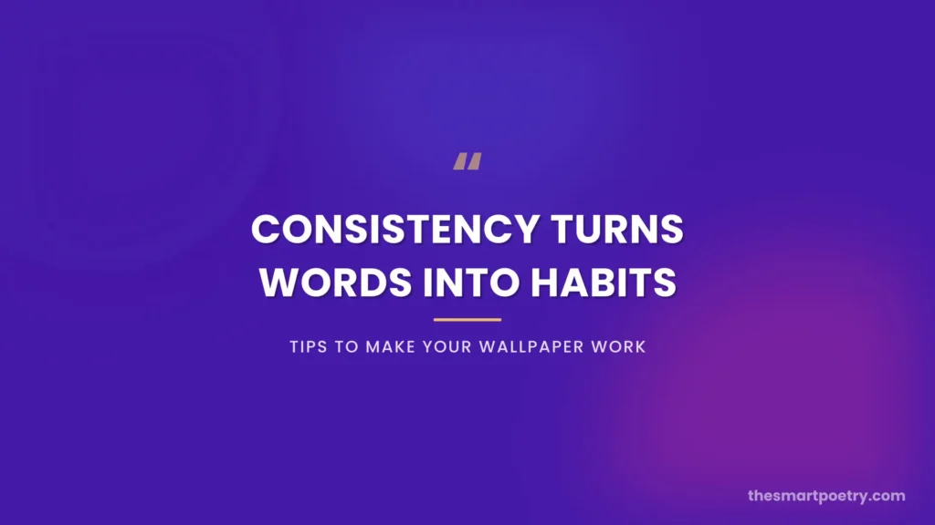Motivation quotes wallpaper in vivid purple and pink gradient