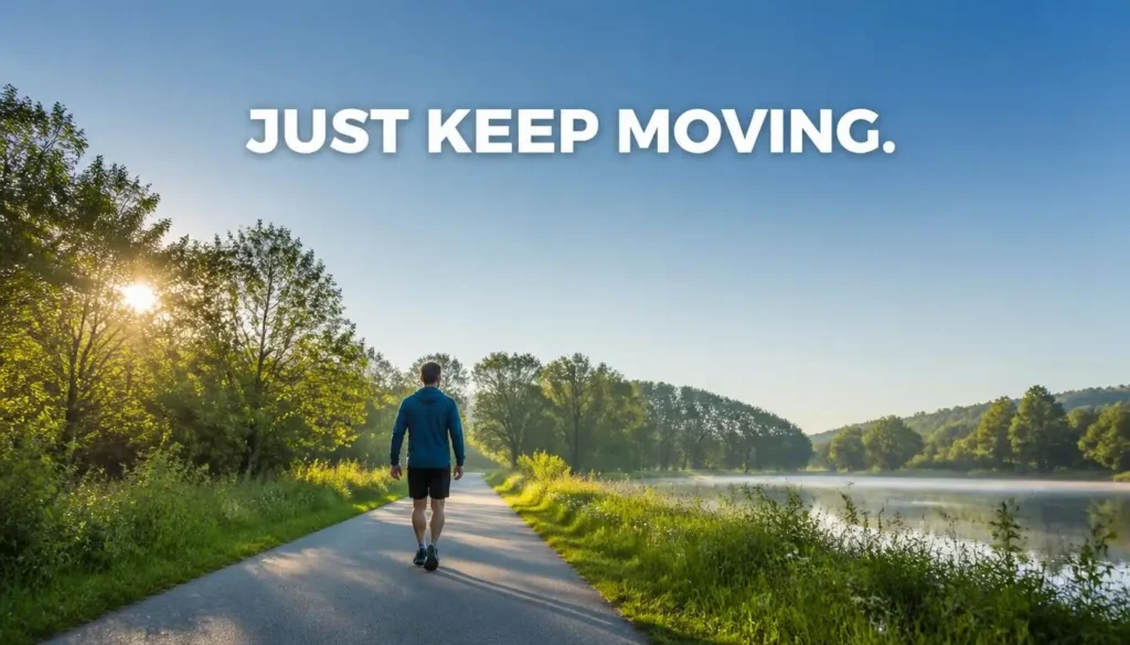 Exercise motivation quote encouraging everyday movement and activity