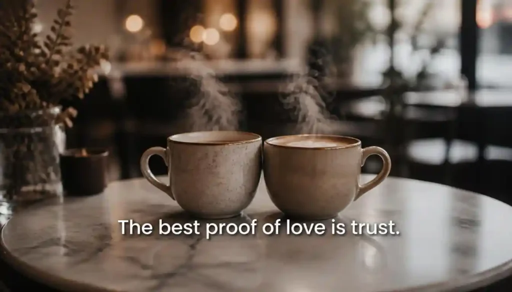 The best proof of love is trust – motivation quote for relationships
